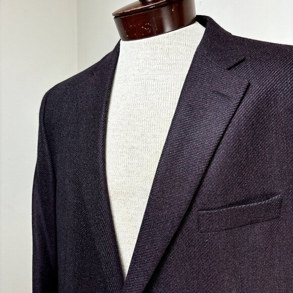 Jack Victor Men's Sport Coat Blazer Sz 46 XL B0rdo 100% Wool Suit Jacket‎ Canada - Picture 1 of 9